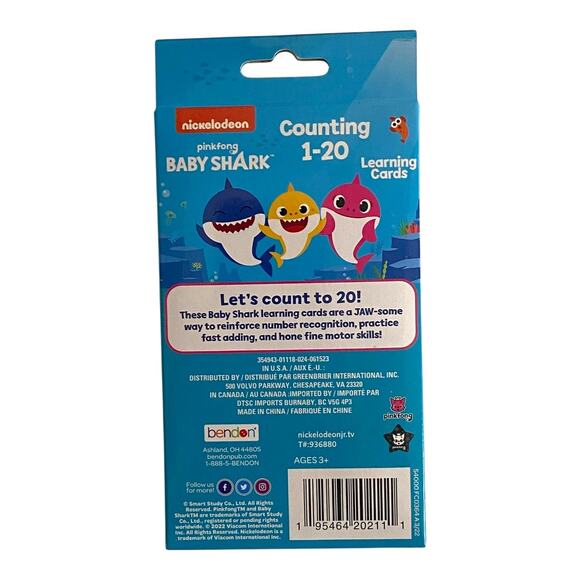 Baby Shark Learning & Activity Gift Set - Drawstring Bag, Cards Toy Bundle - Picture 6 of 11